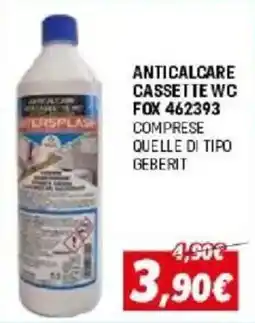 Orizzonte Anticalcare cassette wc Fox 462393 offerta