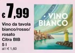 Sì con te Supermercati Vino Bianco Citra offerta