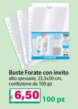 Il Gigante Buste Forate con invito offerta