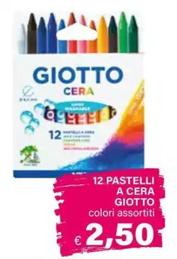 Il Gigante 12 PASTELLI A CERA Giotto offerta