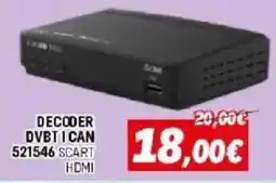 Orizzonte DECODER DVBT I CAN 521546 SCART HDMI offerta
