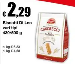 Sì con te Supermercati Biscotti Di Leo offerta
