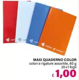Il Gigante MAXI QUADERNO COLOR offerta