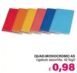 Il Gigante QUAD.MONOCROMO A5 offerta