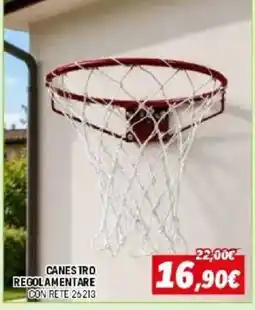 Orizzonte CANESTRO REGOLAMENTARE CON RETE 26213 offerta