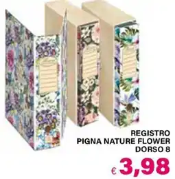 Il Gigante REGISTRO PIGNA NATURE FLOWER offerta