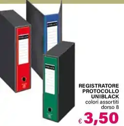 Il Gigante REGISTRATORE PROTOCOLLO UNIBLACK offerta