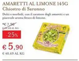Eataly Amaretti al limone Chiostro di Saronno offerta