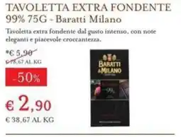Eataly Tavoletta extra fondente Baratti Milano offerta