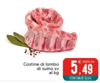 Altasfera Costine di lombo di suino sv offerta