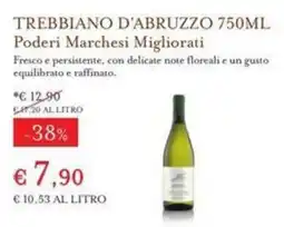 Eataly TREBBIANO D'ABRUZZO Poderi Marchesi Migliorati offerta