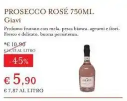 Eataly Prosecco Rosé Giavi offerta