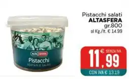 Altasfera Pistacchi salati ALTASFERA offerta