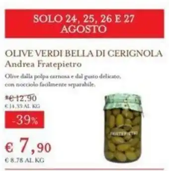 Olive Verdi Bella di Cerignola Andrea Fratepiero