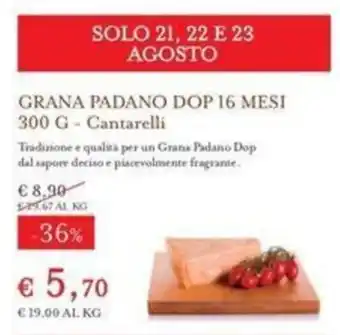 GRANA PADANO DOP 16 MESI Cantarelli