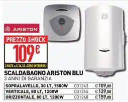 Ottimax SCALDABAGNO ARISTON BLU offerta