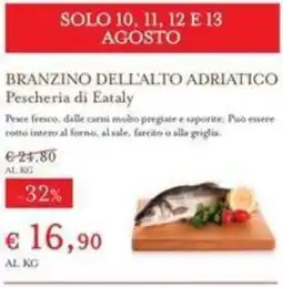 Eataly Branzino dell'alto adriatico offerta