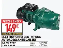 Ottimax ELETTROPOMPA CENTRIFUGA AUTOADESCANTE DAB JET offerta