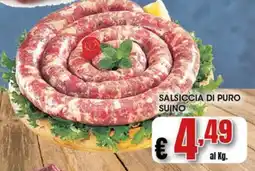 Risparmio Supermercati Salsiccia di puro suino offerta