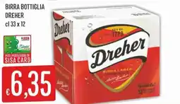 IperSisa Birra Bottiglia Dreher offerta
