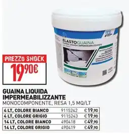 Ottimax ELASTOGUAINA GUAINA LIQUIDA IMPERMEABILIZZANTE offerta