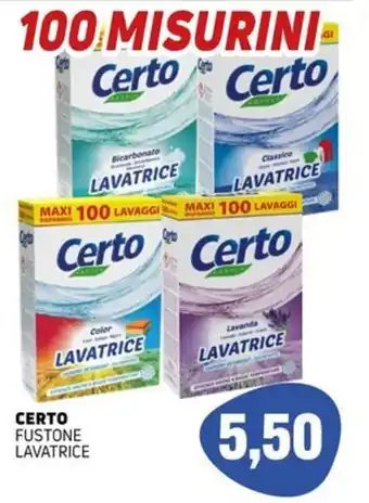 Certo Fustone Lavatrice