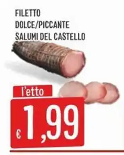 IperSisa Filetto Dolce/Piccante Salumi del Castello offerta