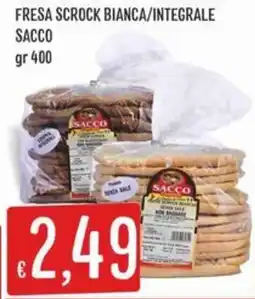 IperSisa FRESA SCROCK BIANCA/INTEGRALE SACCO offerta