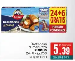 Altasfera Bastoncini di merluzzo FINDUS offerta