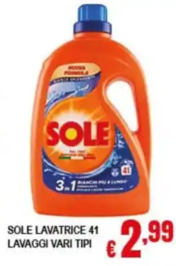 Risparmio Supermercati SOLE LAVATRICE 41 offerta