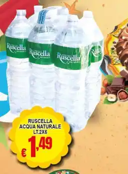 Risparmio Supermercati Ruscella Acqua Naturale offerta