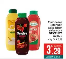 Altasfera Maionese/ketchup/salsa bbq/salsa rosa DEVELEY offerta