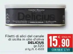 Altasfera Filetti di alici del canale di sicilia in olio d'oliva DELICIOUS offerta