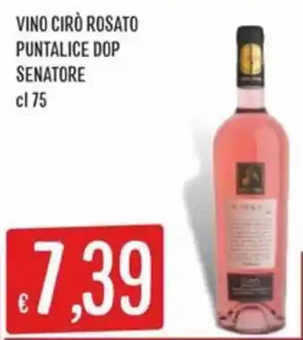 Vino Cirò Rosato Puntalice DOP Senatore