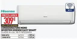 Ottimax CONDIZIONATORE MONO INVERTER HISENSE EASY SMART offerta