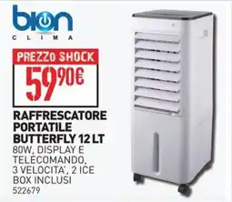 Ottimax bion CLIMA Raffrescatore Portatile Butterfly 12 LT offerta