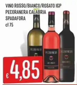 IperSisa Vino Rosso/Bianco/Rosato IGP Pecoranera Calabria Spadafora offerta