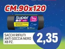 Emporio Amato Super SAK Sacchi Rifiuti Anti Goccia Nero offerta