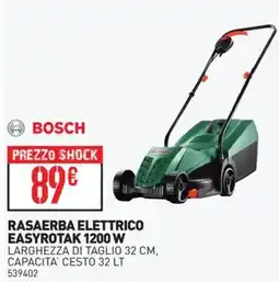 Ottimax BOSCH RASAERBA ELETTRICO EASYROTAK 1200 W offerta