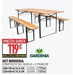 Ottimax SET BIRRERIA GARDENIA offerta