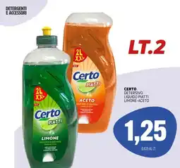 Emporio Amato Certo Detersivo Liquido Piatti offerta