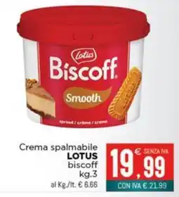 Altasfera Crema spalmabile LOTUS biscoff offerta