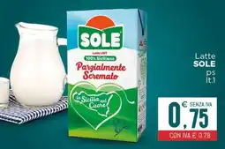 Altasfera Latte UHT Parzialmente Scremato SOLE offerta