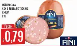 IperSisa Mortadella con e senza pistacchio Emilia FINI offerta