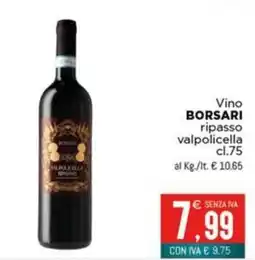 Altasfera Vino BORSARI ripasso valpolicella offerta