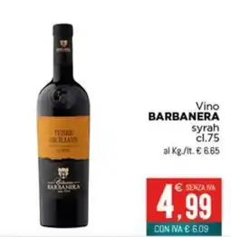 Altasfera Vino BARBANERA syrah offerta