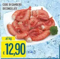 IperSisa Code di gambero decongelate offerta