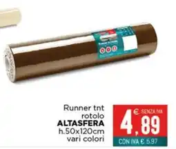 Altasfera Runner tnt rotolo ALTASFERA offerta