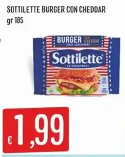 IperSisa Sottilette Burger con Cheddar offerta