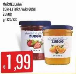 IperSisa Marmellata/Confettura Vari Gusti Zuegg offerta